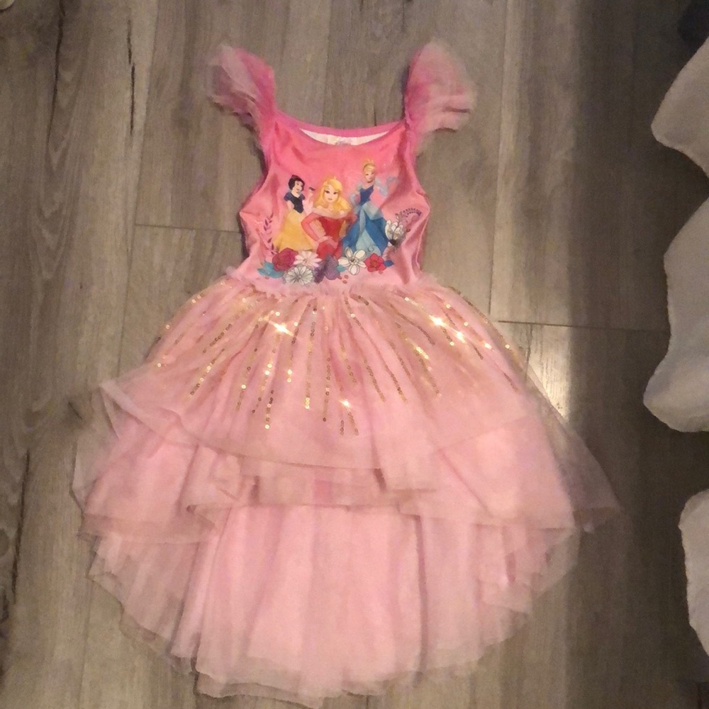 Disney princess sparkle high low tutu dress